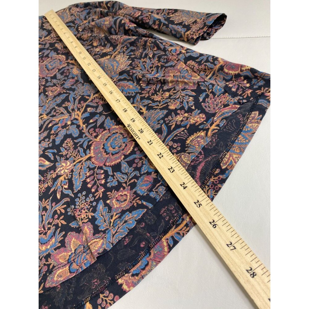Peruvian Connection Floral Boho Womens Top size Medium Pima Cotton Peasant - Picture 6 of 12